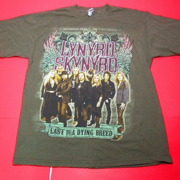 Lynyrd Skynyrd Band Last Of A Dying Breed Tour T-Shirt Size L - Picture 1 of 3
